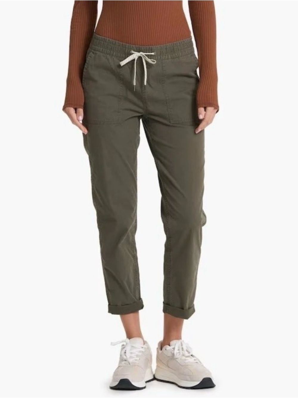 Vuori Vintage Ripstop Drawstring Pants Olive Green Sz Small